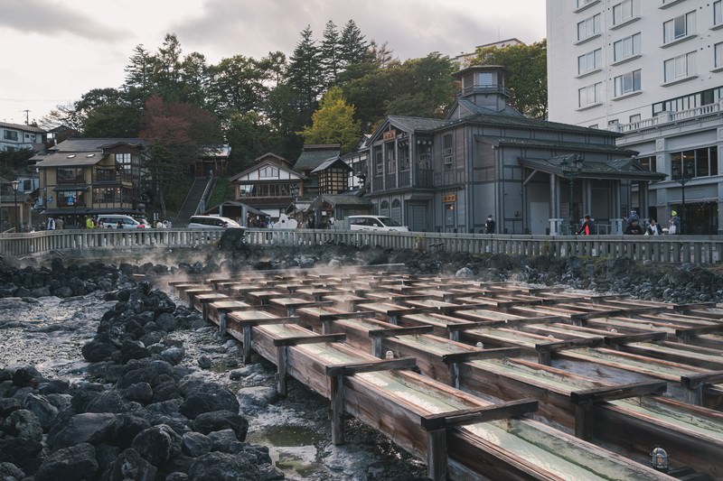 草津温泉の湯畑のイメージ画像