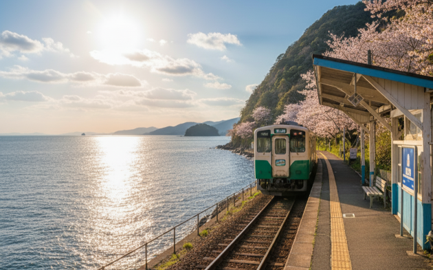 日本の絶景駅のイメージ画像