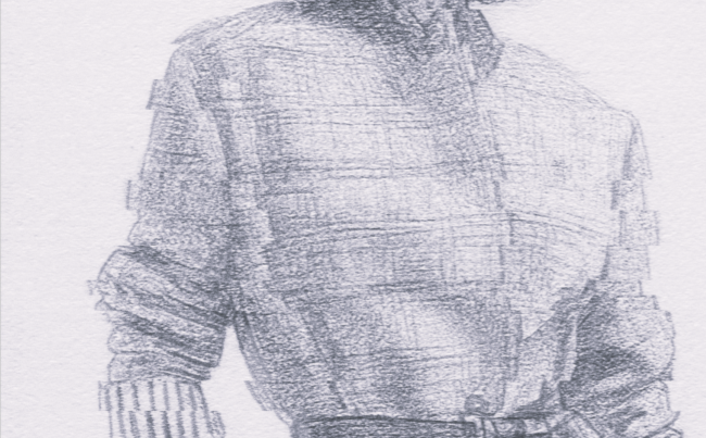 グレーのジャケットのイメージ画像